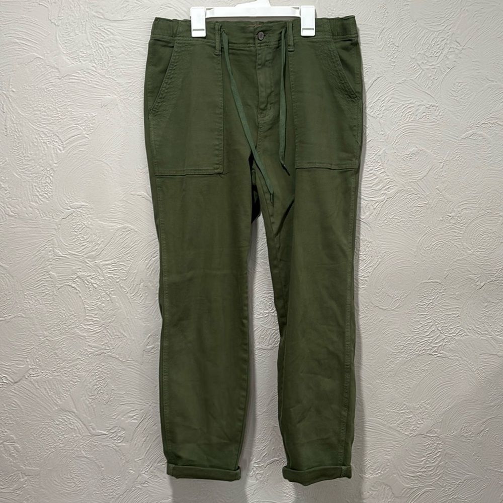 Judy Blue Olive Green High-Waisted Tie Front Womens Pants Size 11/30